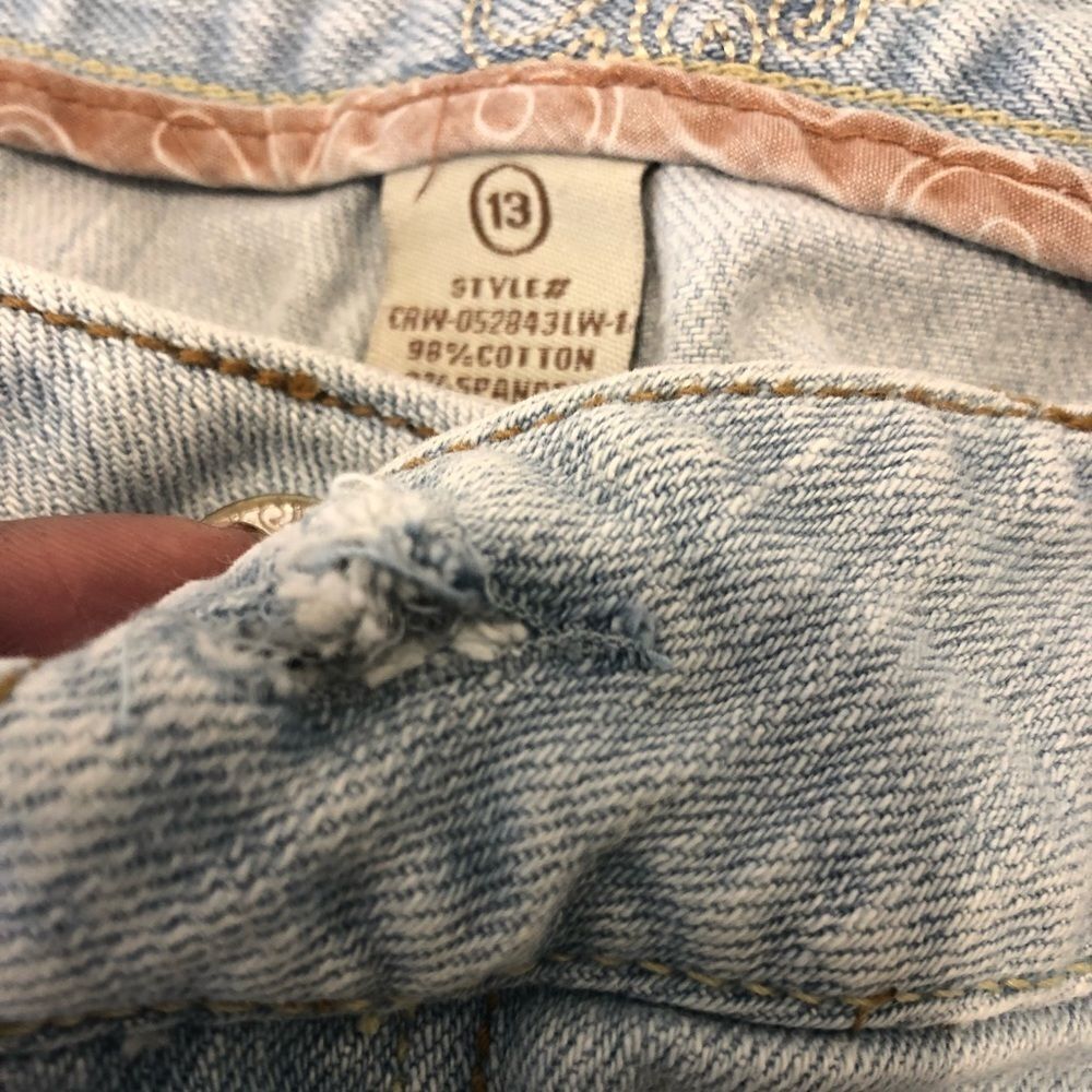 Refuge light denim shorts size 13 - Picture 3 of 10